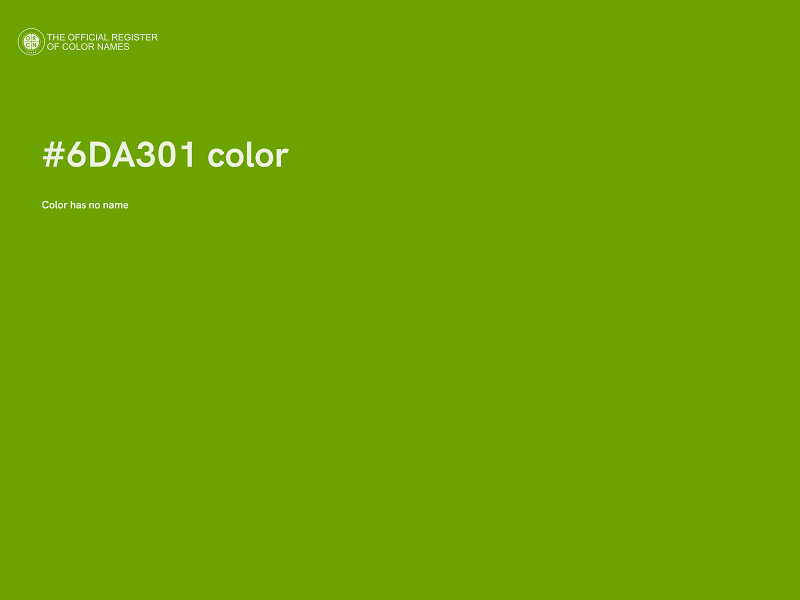 #6DA301 color image