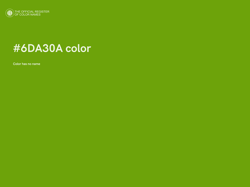 #6DA30A color image