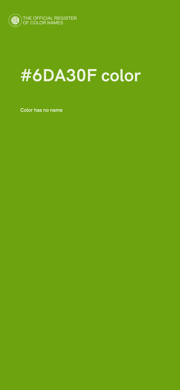 #6DA30F color image