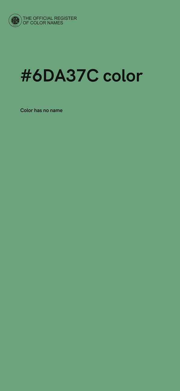 #6DA37C color image