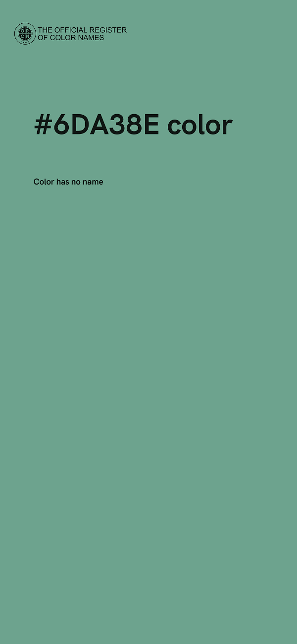 #6DA38E color image