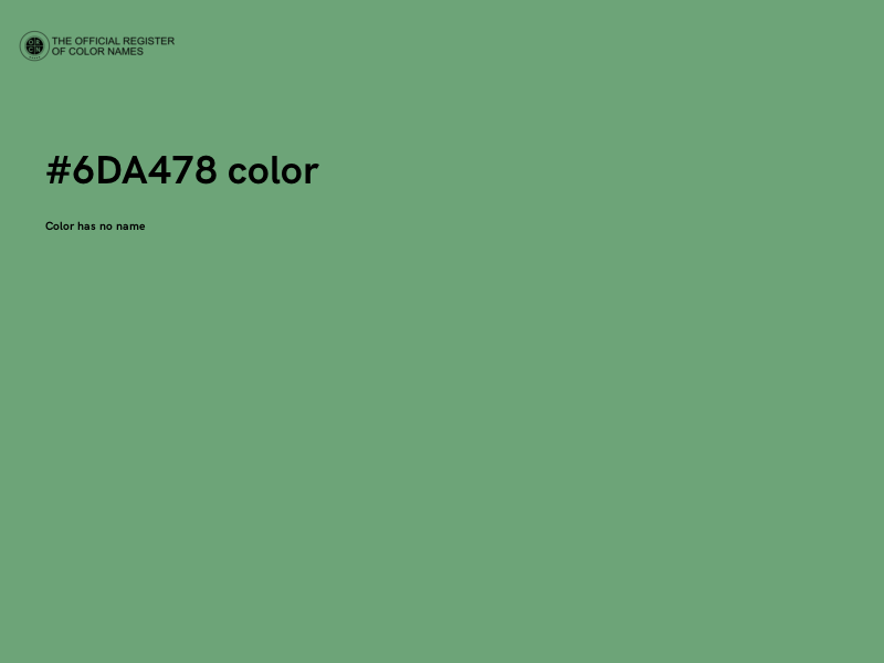 #6DA478 color image