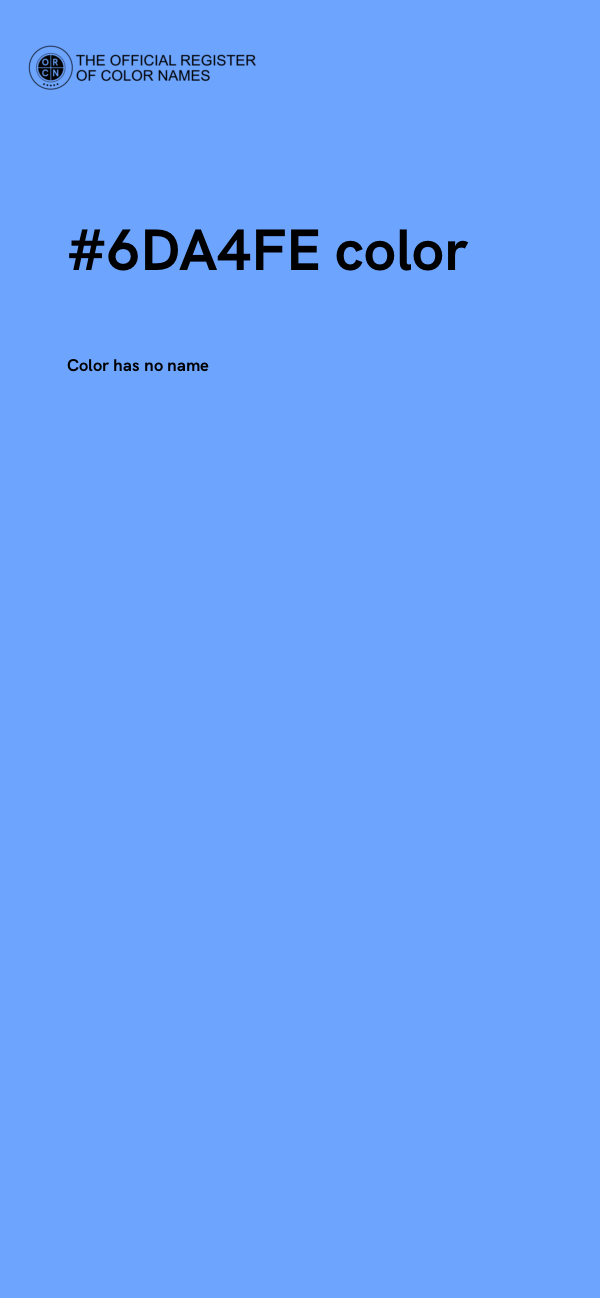 #6DA4FE color image