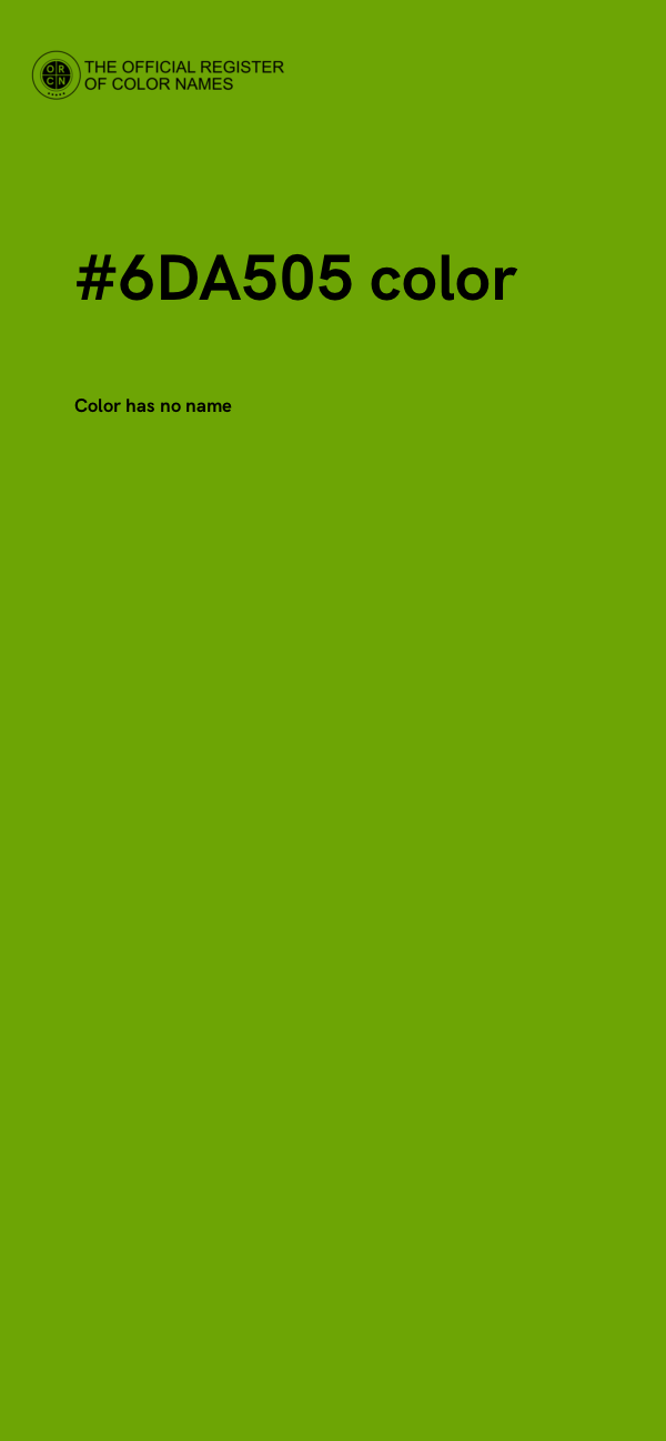 #6DA505 color image