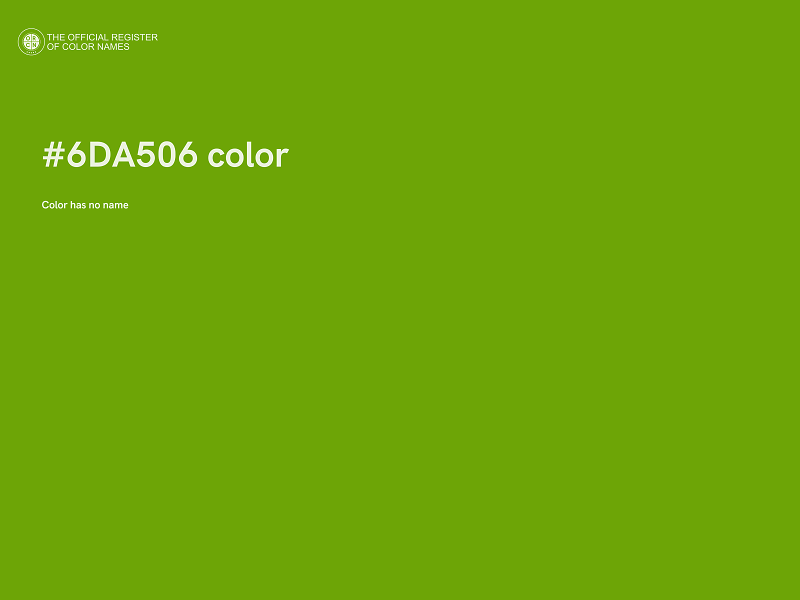 #6DA506 color image