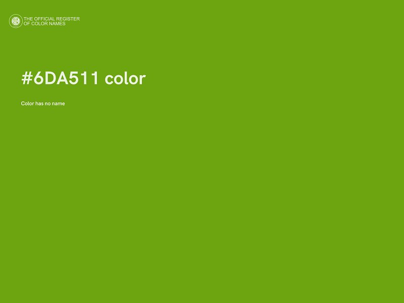 #6DA511 color image