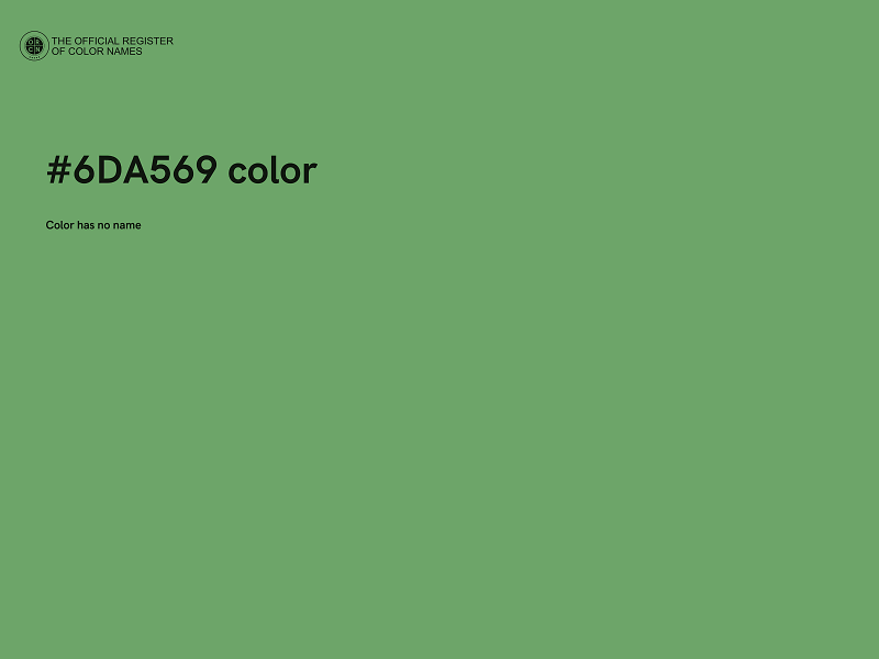 #6DA569 color image