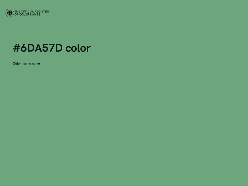 #6DA57D color image