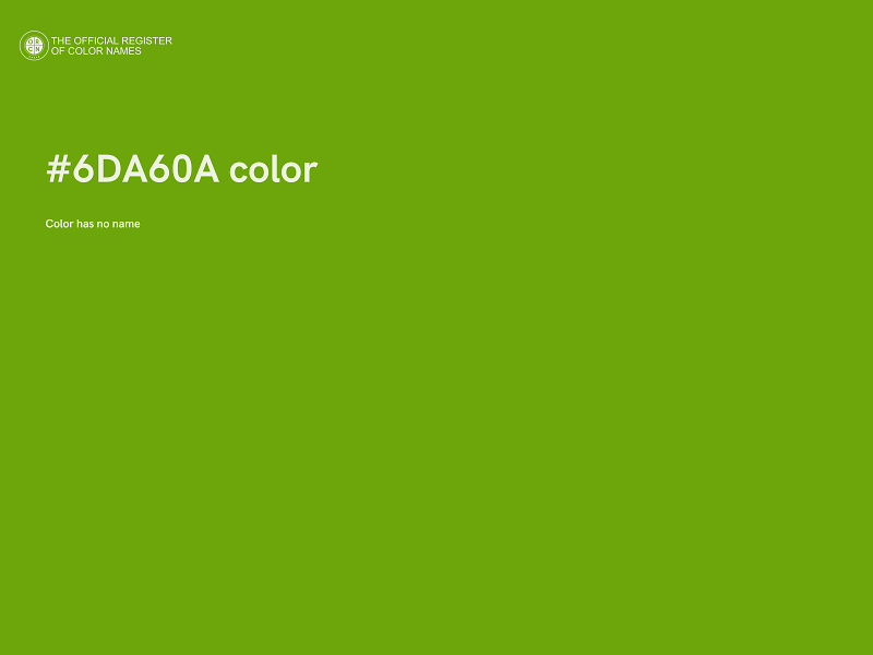 #6DA60A color image