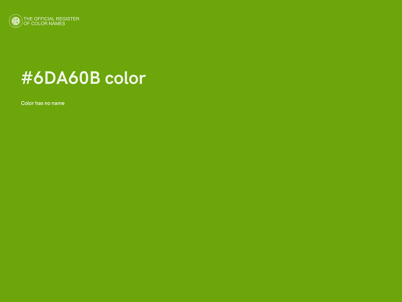 #6DA60B color image