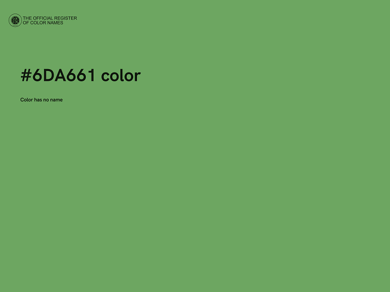 #6DA661 color image