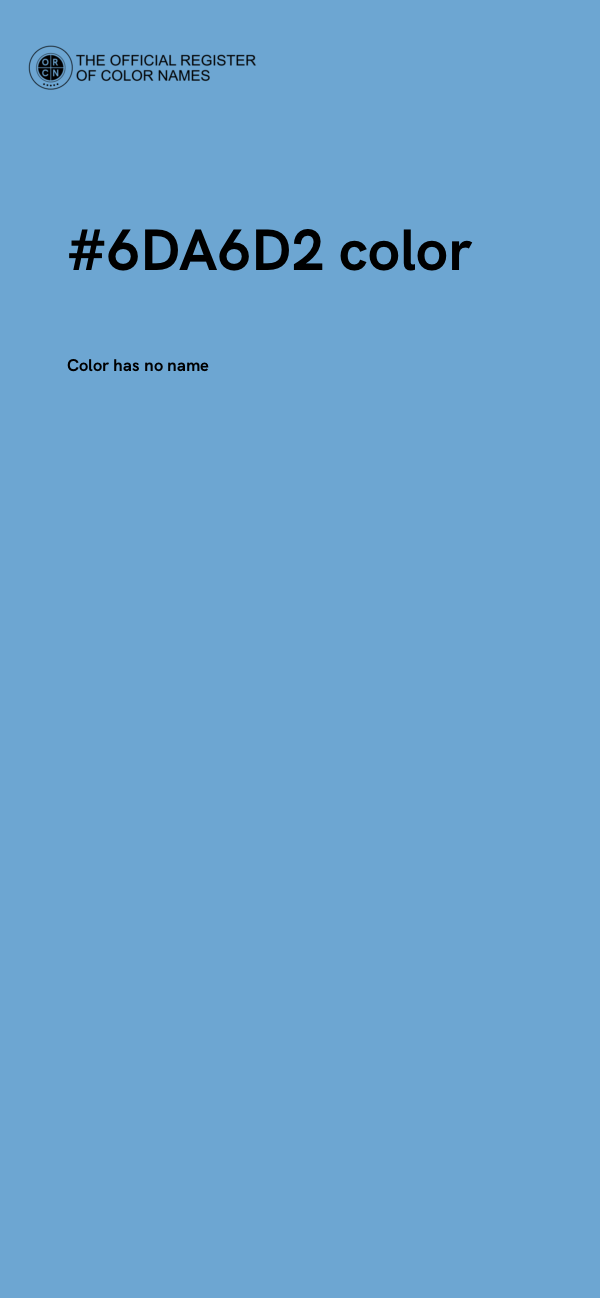 #6DA6D2 color image