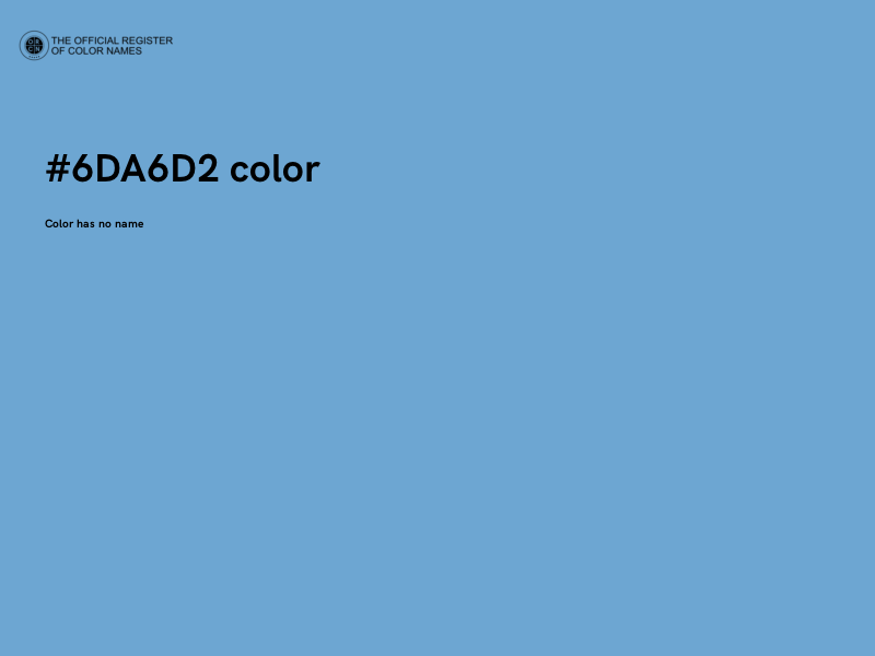 #6DA6D2 color image