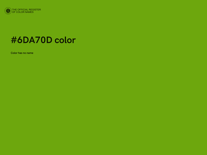 #6DA70D color image