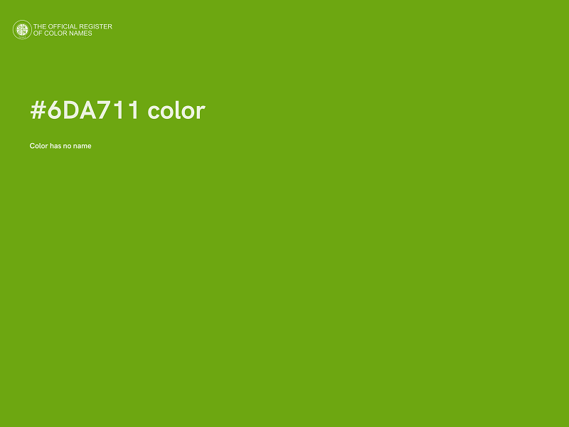 #6DA711 color image