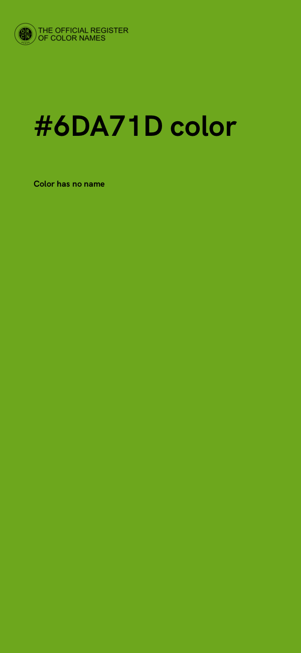 #6DA71D color image