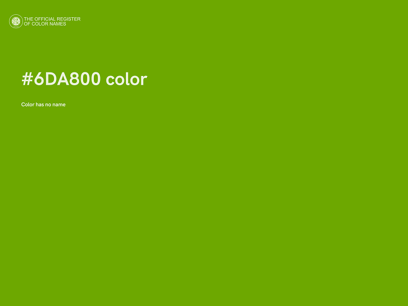 #6DA800 color image