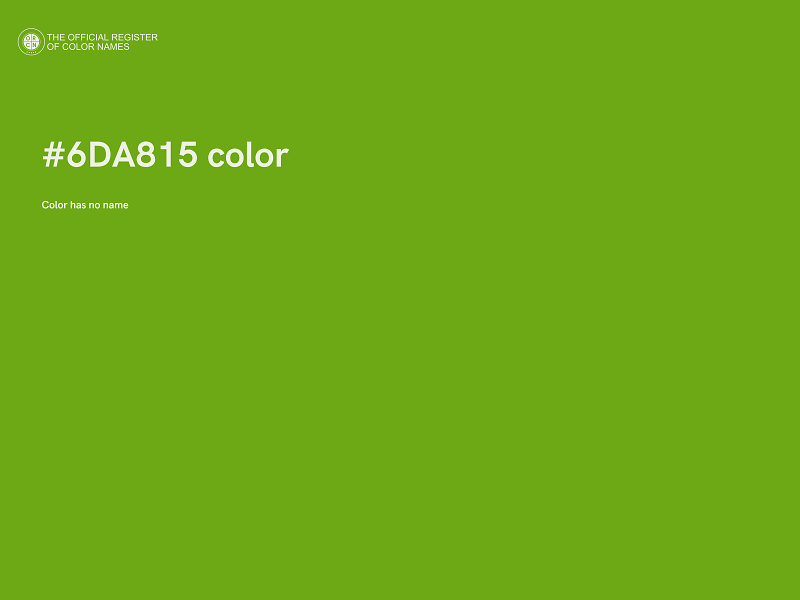 #6DA815 color image