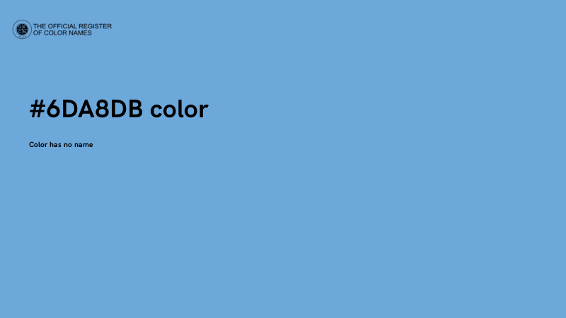 #6DA8DB color image