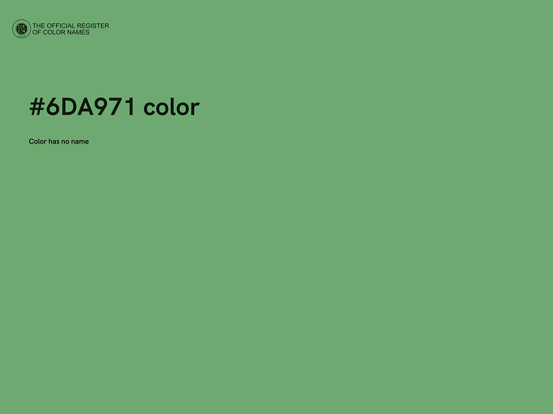 #6DA971 color image