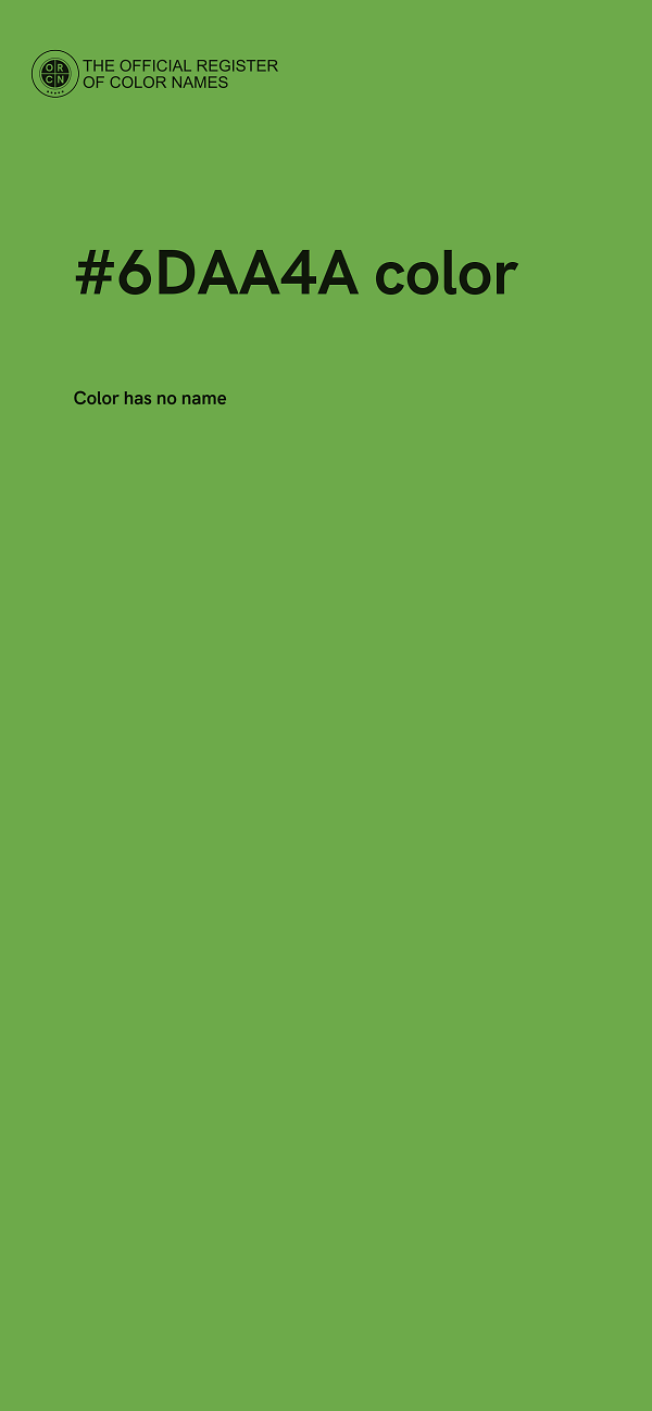 #6DAA4A color image