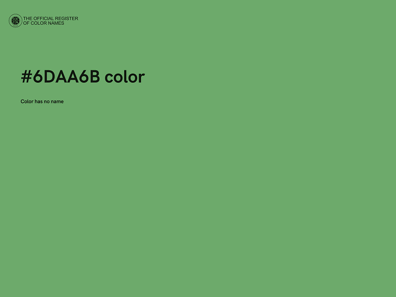 #6DAA6B color image