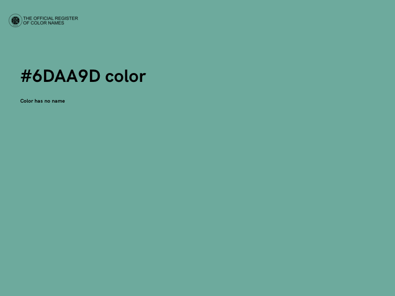 #6DAA9D color image