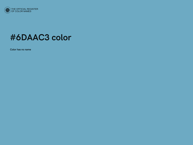 #6DAAC3 color image