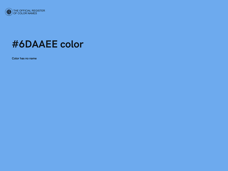 #6DAAEE color image