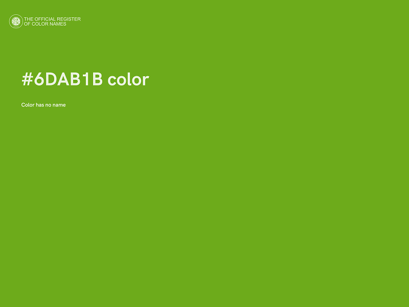 #6DAB1B color image