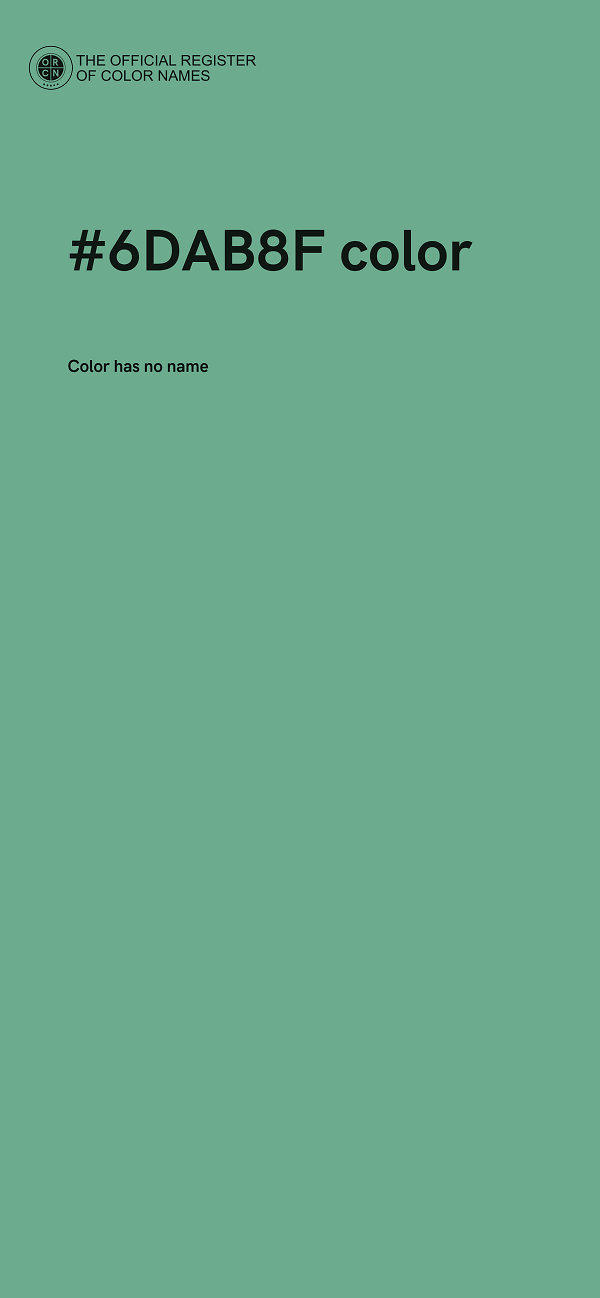 #6DAB8F color image