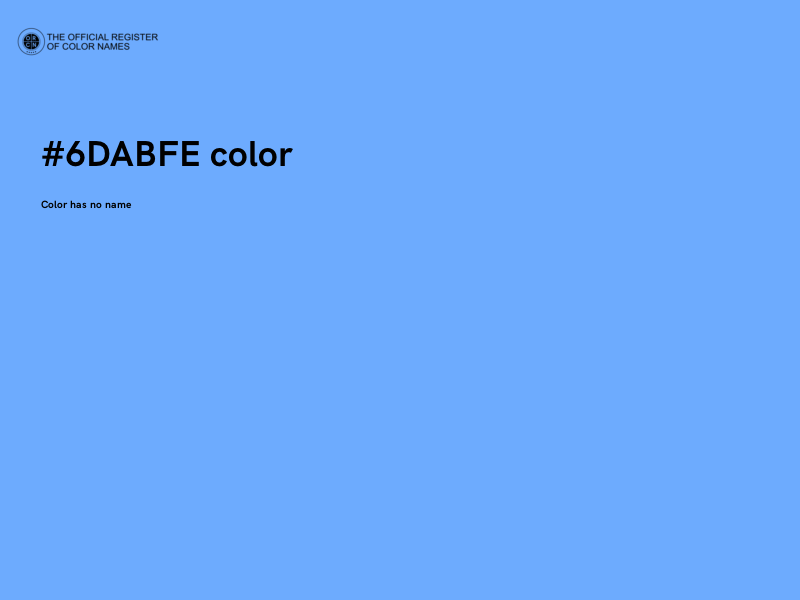 #6DABFE color image