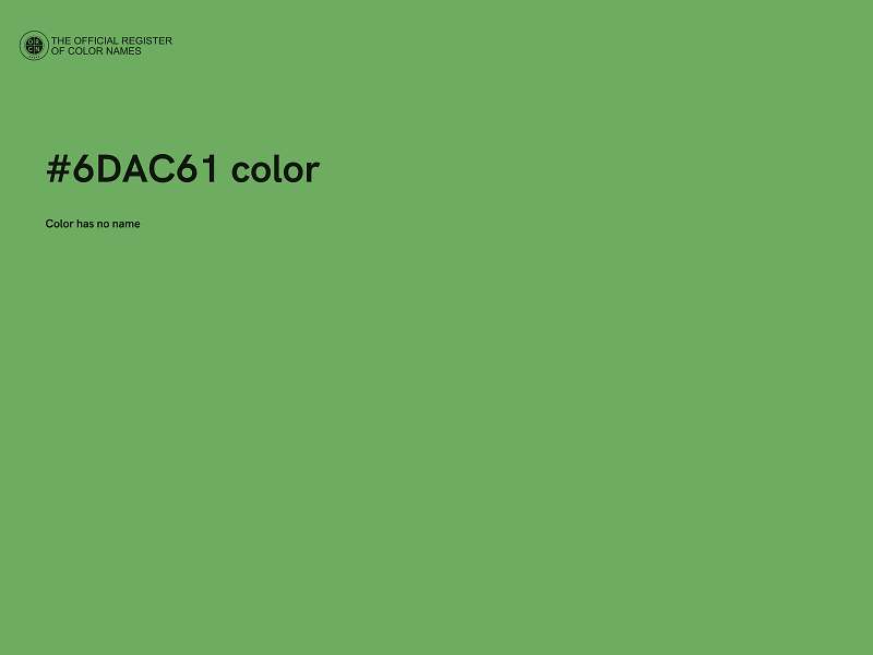 #6DAC61 color image