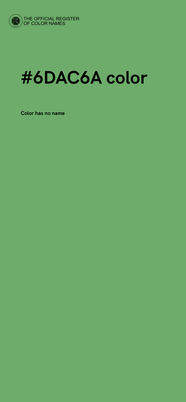 #6DAC6A color image