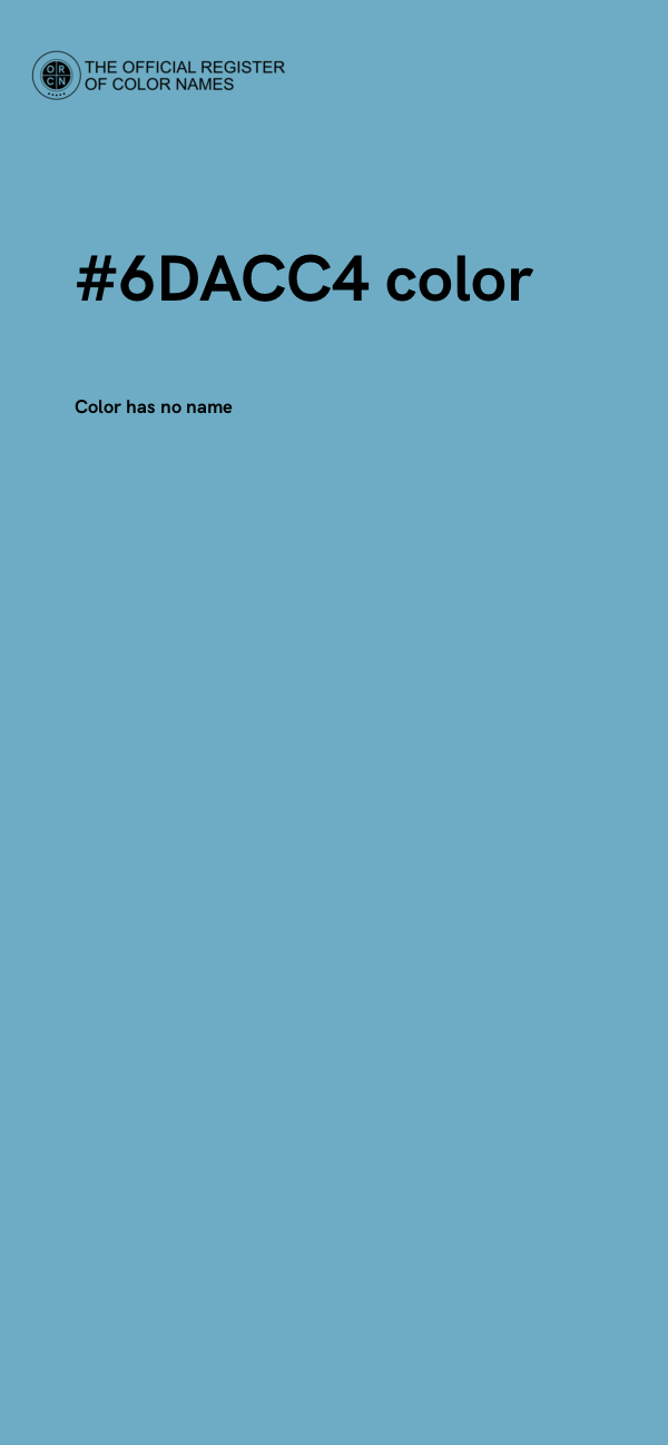 #6DACC4 color image
