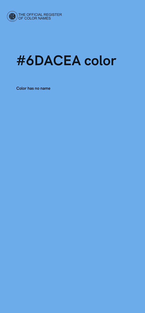 #6DACEA color image