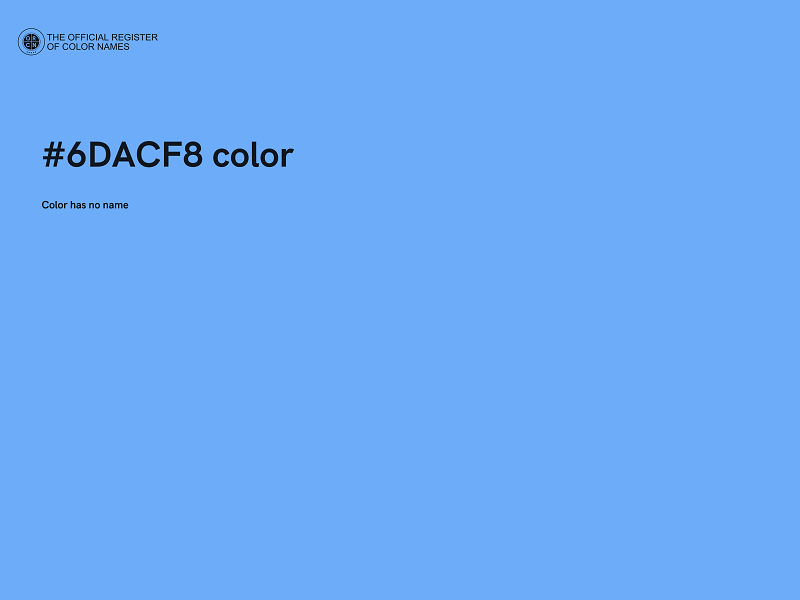 #6DACF8 color image