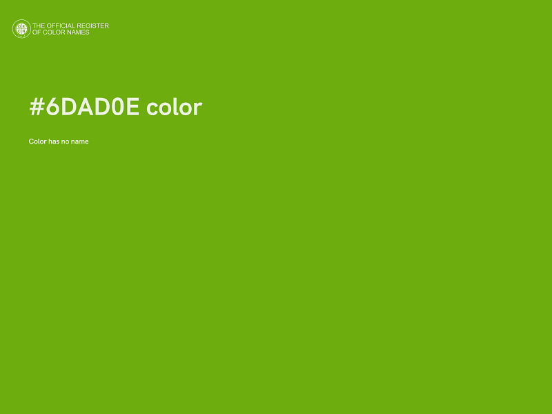 #6DAD0E color image