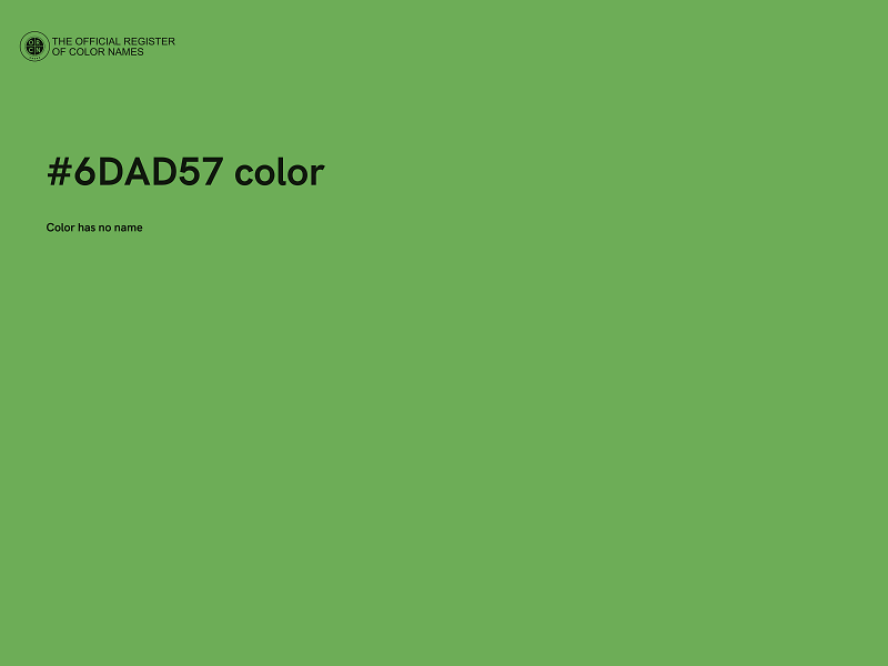 #6DAD57 color image