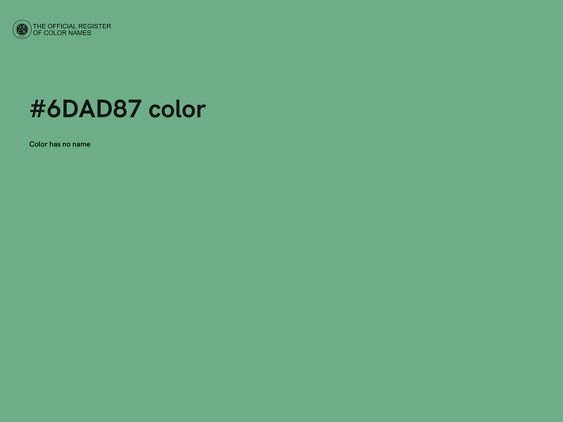 #6DAD87 color image
