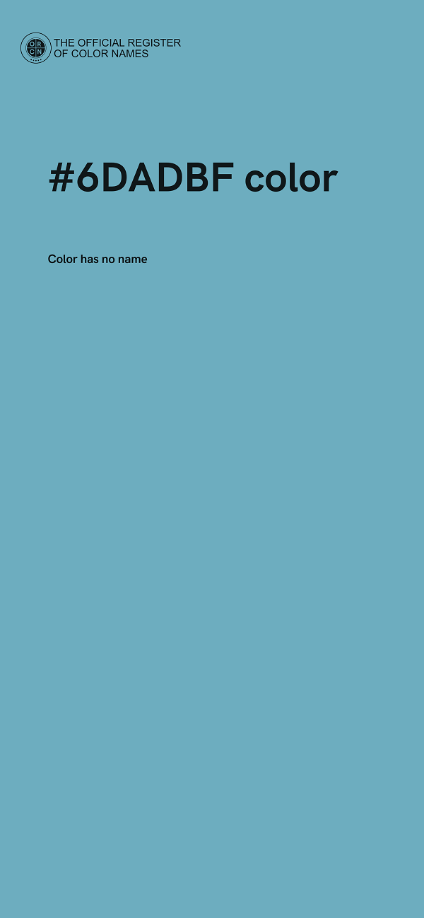 #6DADBF color image