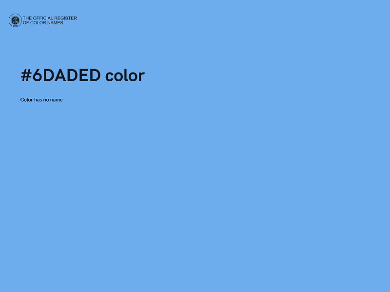 #6DADED color image