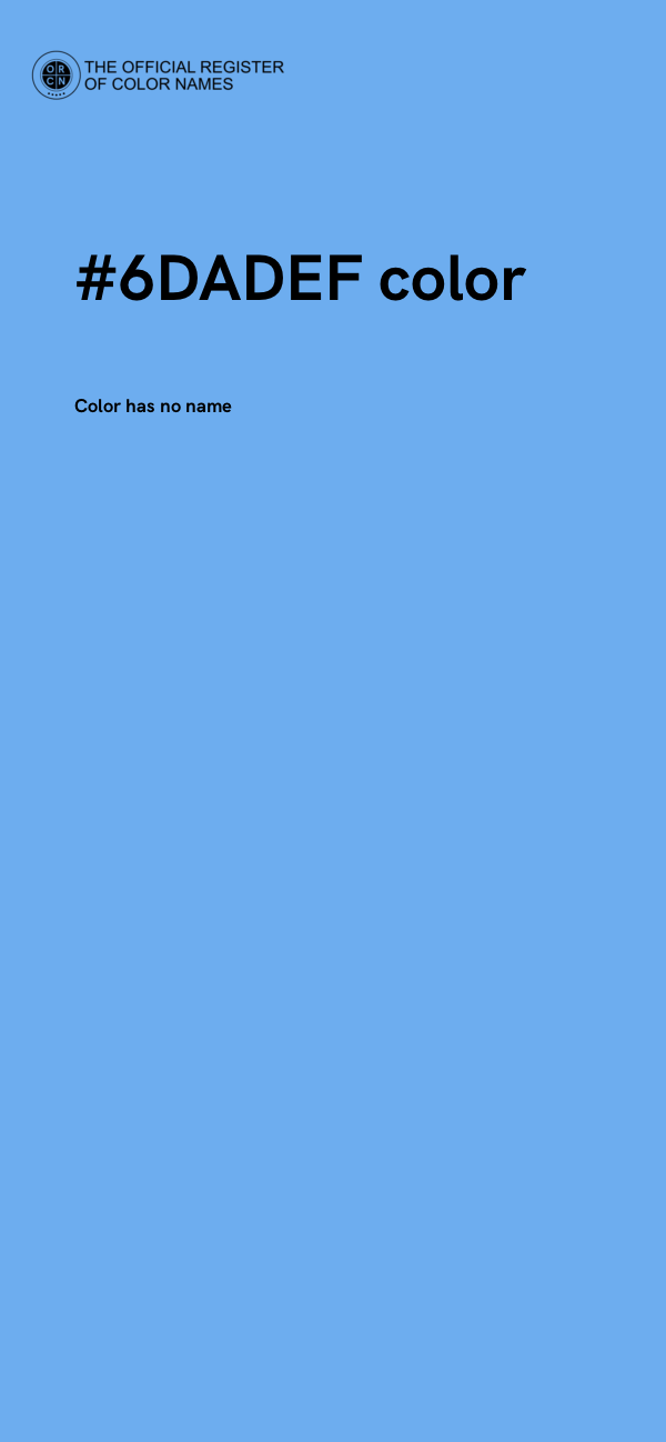 #6DADEF color image