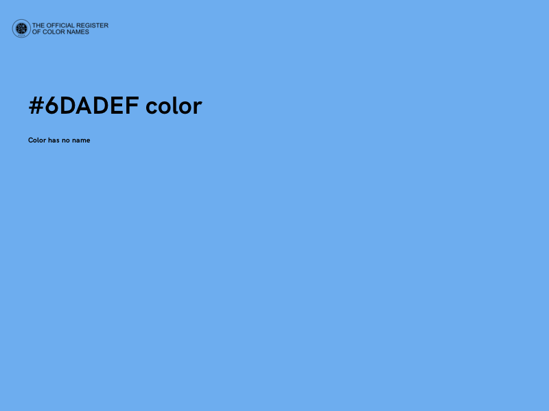 #6DADEF color image