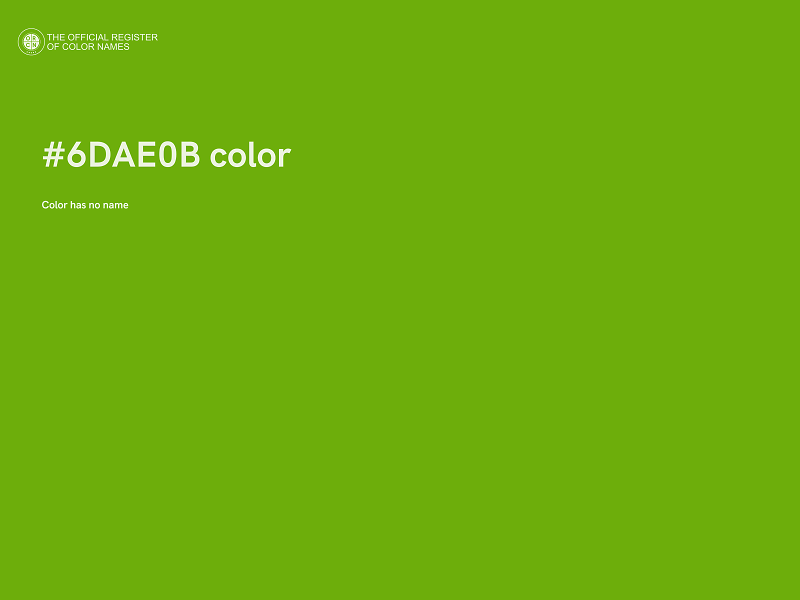 #6DAE0B color image