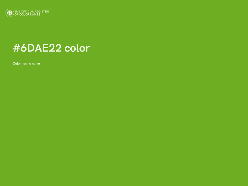 #6DAE22 color image