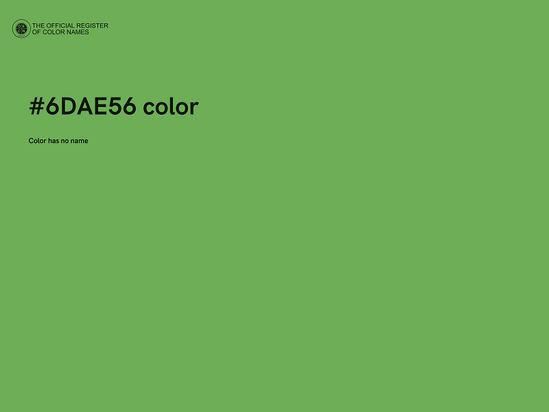 #6DAE56 color image