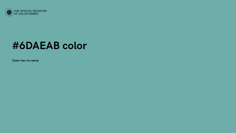 #6DAEAB color image
