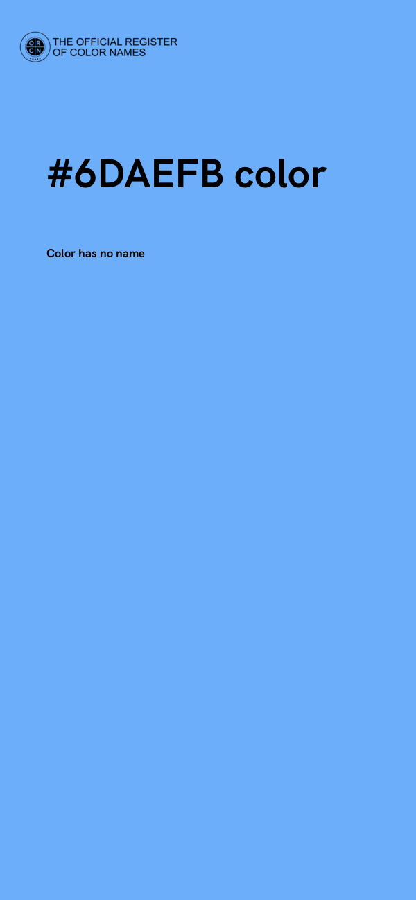 #6DAEFB color image