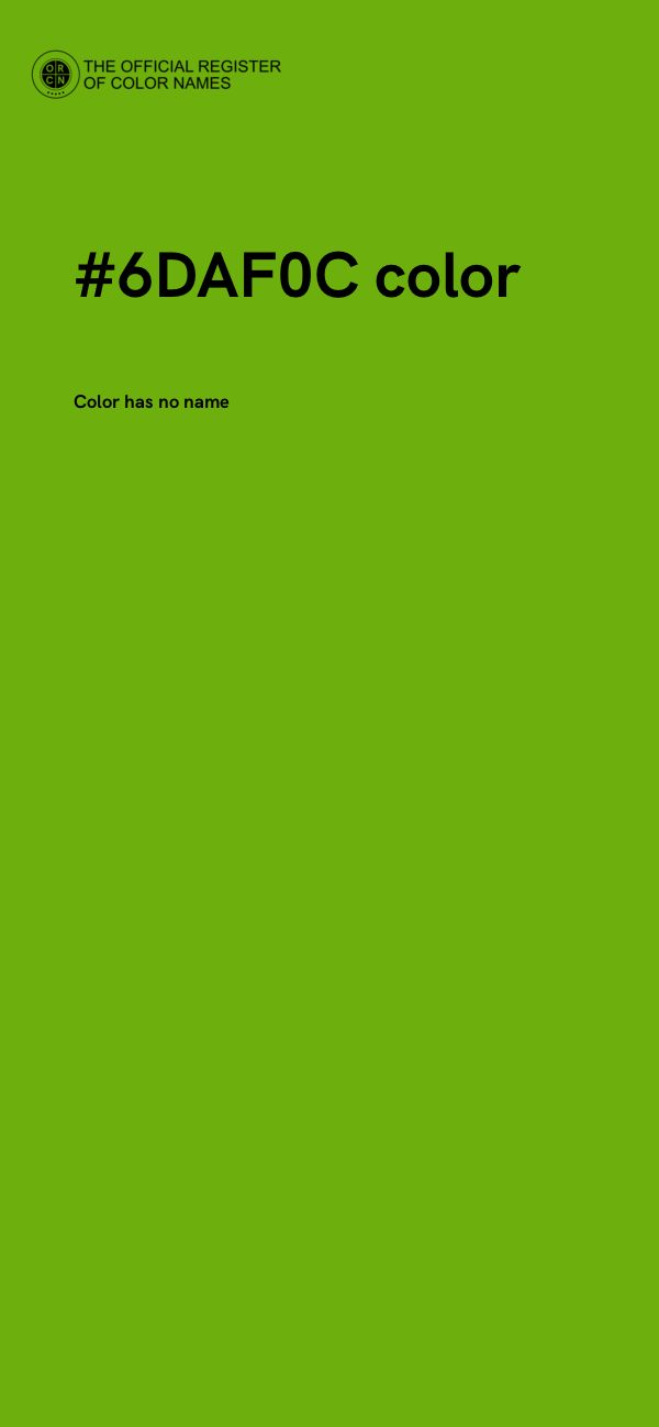#6DAF0C color image